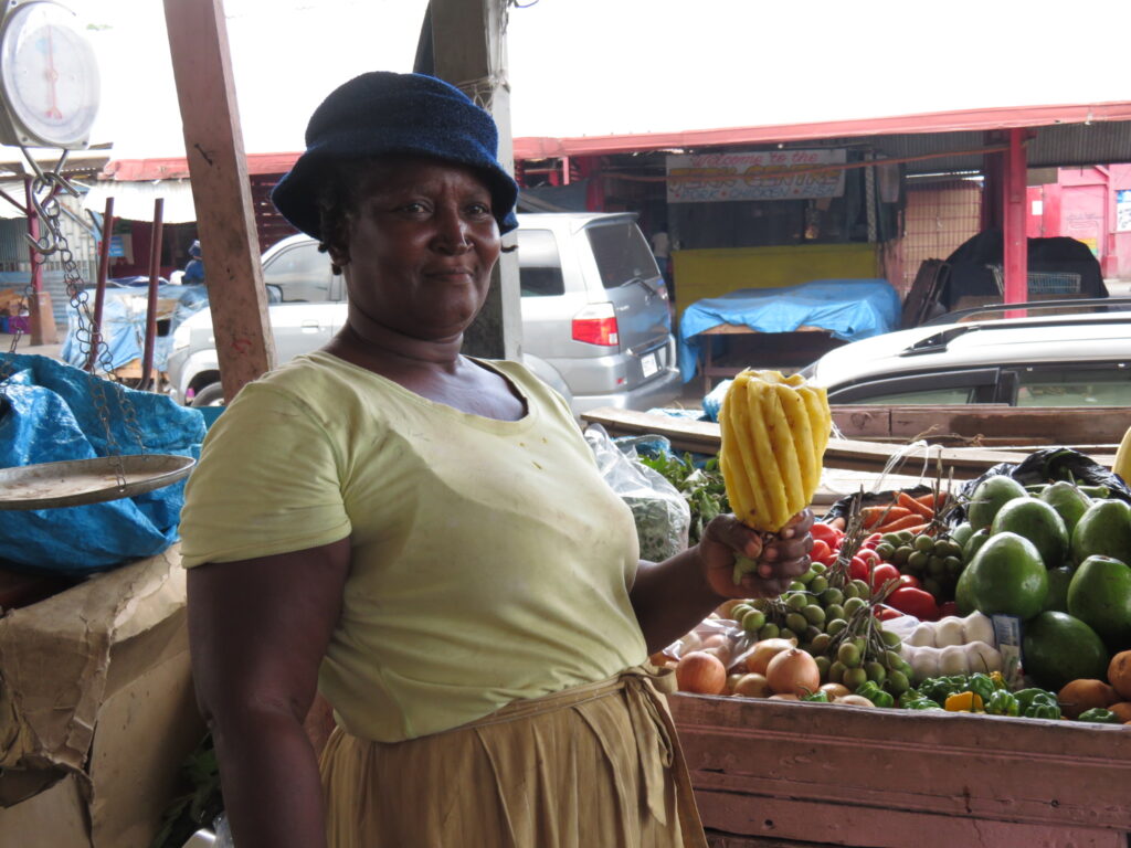 Seller in Cross Market on Jamaica Cultural Tours food tour